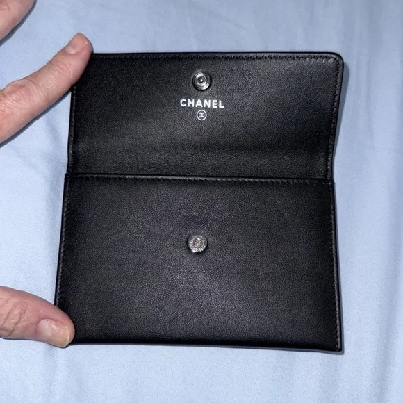 🖤Chanel🖤 NEW Black Leather Card Carrier/Wallet Insert. 100% Auth. Accessories